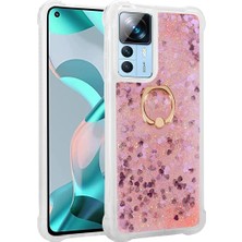 Spia Xiaomi Mi 12T Pro Kılıf Pembe Liss Sulu Simli Silikon Kapak Orijinal Esnek Ince Geliştirilmiş Dayanıklı Darbe Karşıtı Koruyucu Yeni Nesil Tasarım (Xiaomi Mi 12T Pro, Pembe)