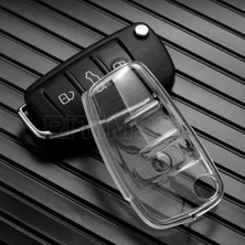 Audi Q5 Premium Şeffaf Anahtar Kılıfı