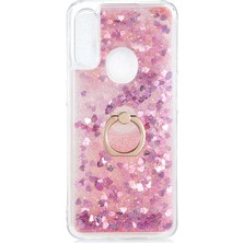 Spia Oppo A31 Kılıf Pembe Liss Sulu Simli Silikon Kapak Orijinal Esnek Ince Geliştirilmiş Dayanıklı Darbe Karşıtı Koruyucu Yeni Nesil Tasarım (Oppo A31, Pembe)