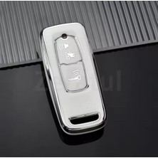 Honda Pcx 150 125 2021-2022-2023-2024-2025 Anahtar Kılıfı Beyaz-Silver