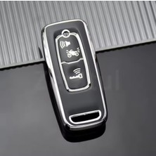 Honda Pcx 160 Vısıon Anahtar Kılıfı Siyah-Silver