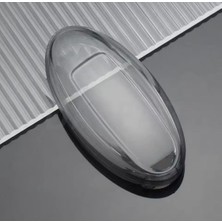 Nissan Micra Sustasız Şeffaf-Füme Anahtar Kılıfı