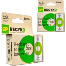 Gp Recyko 650 Mah R03 Aaa Şarjlı 4lü Ince Kalem Pil GP65AAAHCER21-2TLB2 (4767) - ARS7129-7202