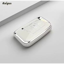 Volkswagen Passat B8 Beyaz-Silver Anahtar Kılıfı