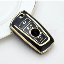 Bmw 2 Serisi F22 Siyah-Gold Anahtar Kılıfı