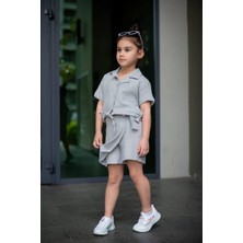 Cg Kids Müslin Şort Etek Kız Çocuk Alt Üst Takım