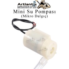 Artlantis Mini Su Pompası 1 Adet Mikro Dalgıç Pompa Solonoid Su Pompası Dc 3-5 Volt Küçük Akvaryum Motoru 100L/H