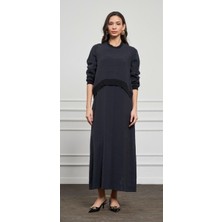 Nuss 2044 Siyah Elbise