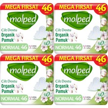 Molped Pure&soft Hijyenik Ped Normal 184 (4pk*46) Adet Mega Pk