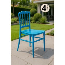 Sandalie Miray Home Mutfak Sandalyesi 4 Adet - Mavi