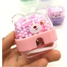 Köpük Toplu  Sevimli Ayıcık Kalemtıraş 1 Adet Hazneli