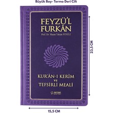Feyzü'l Furkan Kur'ân-I Kerîm ve Tefsirli Meali Büyük Boy - Mushaf ve Meal - (Ciltli) Lila - Hasan Tahsin Feyizli