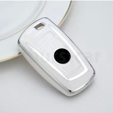 Bmw 4 Serisi F32 F36 Beyaz-Silver Anahtar Kılıfı