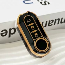 Fiat Bravo Anahtar Kılıfı Siyah-Gold