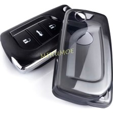 Toyota Auris Şeffaf-Füme Anahtar Kılıfı