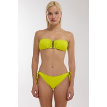 Ayyıldız 5606 Sarı Straplez Bikini Takımı