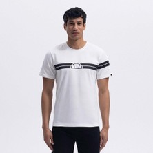 Ellesse EM442-ECR Bisiklet Yaka Erkek T-Shirt - Beyaz