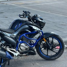 Mondial Drift L 125 Tüm Modeller Uyumlu Özel Yapım Koyu Mavi 6 Takozlu Koruma Demiri Koruma Takozu