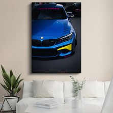 Tablofest Bmw M4 - Mavi Performans Canavarı Kanvas Tablo