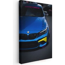 Tablofest Bmw M4 - Mavi Performans Canavarı Kanvas Tablo