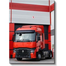 Tablofest Renault T-High - Kırmızı Çekici Tır Kanvas Tablo