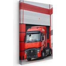 Tablofest Renault T-High - Kırmızı Çekici Tır Kanvas Tablo