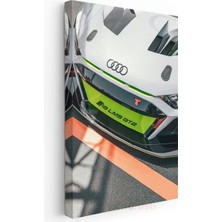 Tablofest Audi R8 Lms Gt2 - Yarış Otomobili Ön Panjur Detay Kanvas Tablo