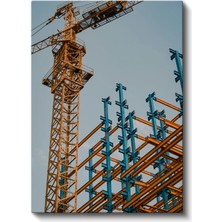 Inşaat Mühendisi - Çelik Konstrüksiyon Kanvas Tablo