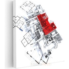 Mimar - 3D Proje Modellemesi Kanvas Tablo
