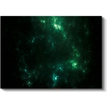 Yeşil Nebula - Uzay Derinlikleri Kanvas Tablo
