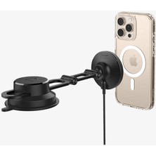 Spigen MagFit Dashboard Araç içi Telefon Tutucu + Manyetik Kablosuz Şarj Cihazı iPhone için MagSafe özellikli OneTap Pro4 ITQ35W - ACP08544