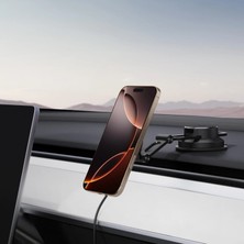 Spigen MagFit Dashboard Araç içi Telefon Tutucu + Manyetik Kablosuz Şarj Cihazı iPhone için MagSafe özellikli OneTap Pro4 ITQ35W - ACP08544