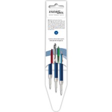 Pentel Roller Kalem Energel 0.7 Mavi +3 Lü Refil