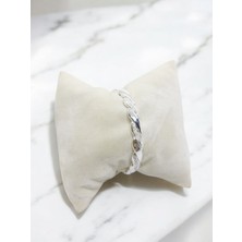 Dinalis Jewelry Çelik Burgu Kelepçe Bilezik
