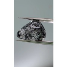 8.55CT 16.8X12.1MM Pear Natural Black Rutilated Quartz