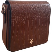 Motto Collection Çapraz Kadın Çantası Taba Kroko 1291
