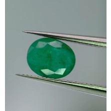 1.57CT 8.2x6.6mm Oval Natural Emerald Zambia