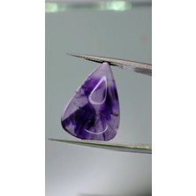 9.95CT 21.6X14.6MM Pear Cabachon Natural Star Amethyst