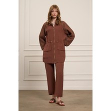 FTZ Women Kadın File Detaylı Takım  Bakır 30709