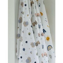 %100 Pamuk Müslin Bebek Battaniyesi 3'lü Set Oeko-Tex Sertifikalı MÜSLIN ÖRTÜ 80 x 90  cm