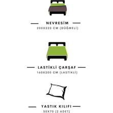 Laliva Çarşafı Lastikli Bali Esintisi Çift Kişilik Nevresim Takımı Doğal Sağlıklı Ranforce Pamuk