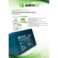 12V 14AH Vrla Tipi Elektrikli Bisiklet Aküsü 2 Yıl Garantili