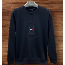 Erkek  Slimfit Bisiklet Yaka Sweatshirt