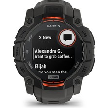 Garmin Garmin Instinct 3 – 50 Mm, Solar Kömür Siyahı