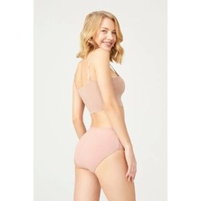 Cottonhill Basic Koyu Ten Rengi %95 Pamuklu Geniş Kenarlı Külot