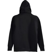Siyah Unisex Rise Kadın & Erkek Kapüşonlu Sweatshirt