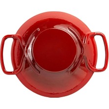 Sürel 28 cm Yuvarlak Wok Tava Degrade Kırmızı