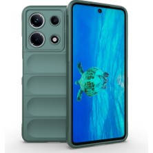 Adige Infinix Not 30 4g Uyumlu Kılıf Etnik Optimum Silikon Yeşil + Ekran Koruyucu