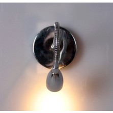 Mediterian Modern gümüş spiral LED okuma lambası, metal materyal, şık ve kullanışlı tasarım