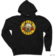 Z zepplin Guns N Roses Siyah Kapşonlu Sweatshirt Hoodie
